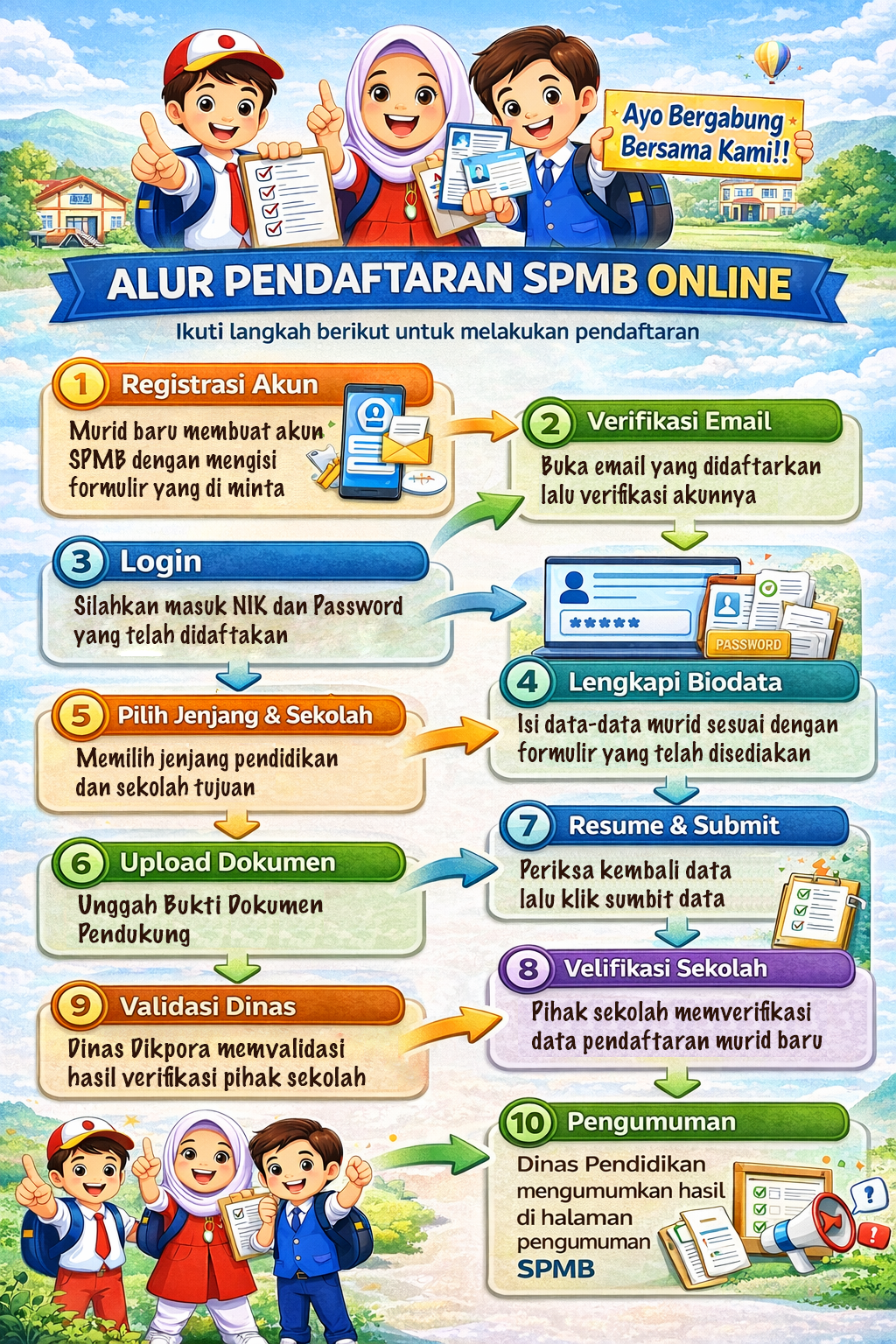 Alur Pendaftaran SPMB